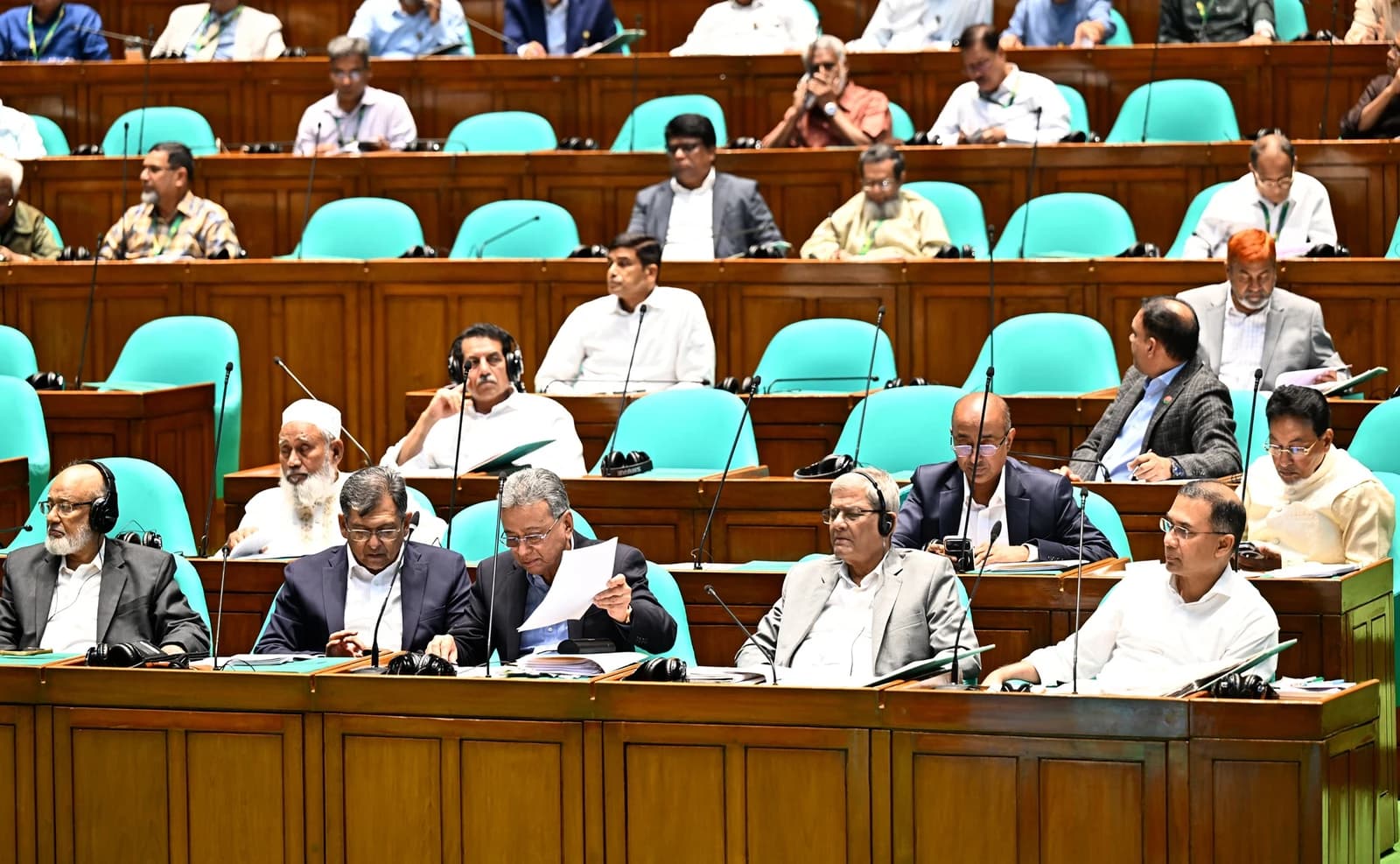 Tarique Rahman attends the 13th National Parliament budget session on June 9, 2026.